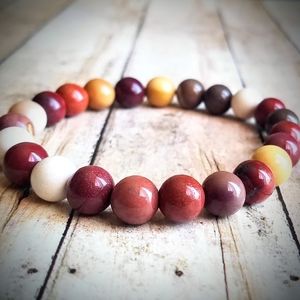 Mookaite 8mm Gemstone Bracelet